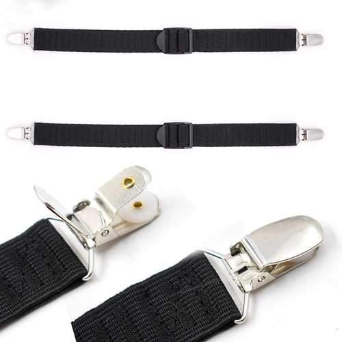 Mens Shirt Stays Holder Good Elastic Uniform Business Suspender Shirt Garter