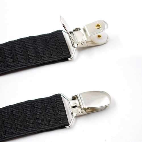 Mens Shirt Stays Holder Good Elastic Uniform Business Suspender Shirt Garter