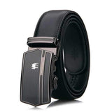 125CM Men Business Cowhide Genuine Leather Luxury Belts Durable Automatic Buckle Trousers Belt
