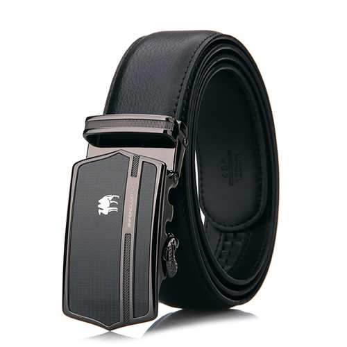 125CM Men Business Cowhide Genuine Leather Luxury Belts Durable Automatic Buckle Trousers Belt