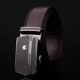 125CM Men Business Cowhide Genuine Leather Luxury Belts Durable Automatic Buckle Trousers Belt