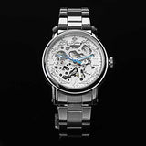 JIJIA Luxury Men Watch Hollow Roman Number Mechanical Watch