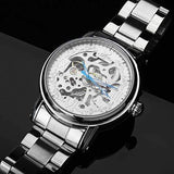 JIJIA Luxury Men Watch Hollow Roman Number Mechanical Watch