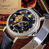 YAZOLE 379 Casual Men Watch Automatic Mchanical 24 Hours Display Wrist Watch