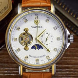 YAZOLE 379 Casual Men Watch Automatic Mchanical 24 Hours Display Wrist Watch