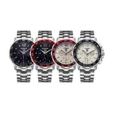 TEVISE 356 Military Style Full Steel Male Wristwatch Semi-Automatic Mechanical Watch