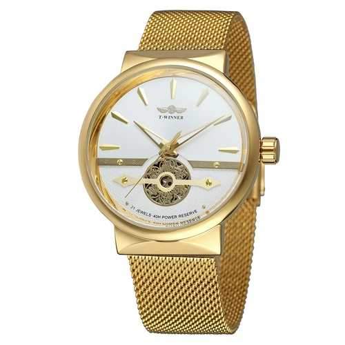 427 3D Scale Design Stainless Automatic Mechanical Watch