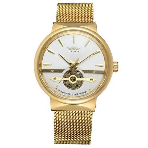 427 3D Scale Design Stainless Automatic Mechanical Watch