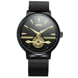 427 3D Scale Design Stainless Automatic Mechanical Watch