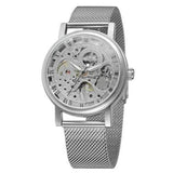W036 Skeleton Transparent Hand Wind Mechanical Watches