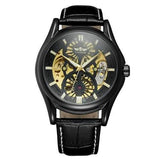 A3 Genuine Leather Strap Automatic Mechanical Watch