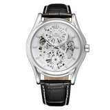 A3 Genuine Leather Strap Automatic Mechanical Watch