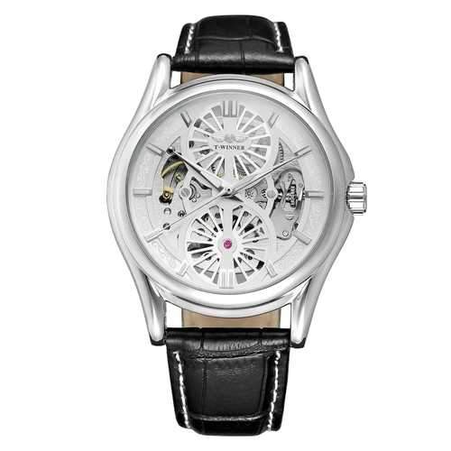 A3 Genuine Leather Strap Automatic Mechanical Watch