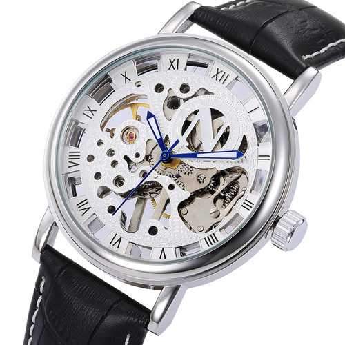 NORTH 1218 Skeleton Men's Hand Wind Mechanical Watches