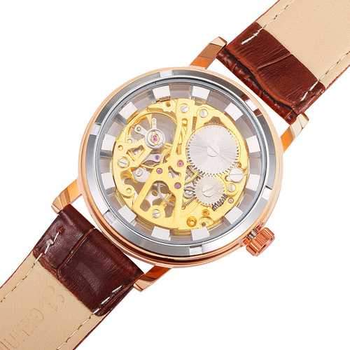 NORTH 1218 Skeleton Men's Hand Wind Mechanical Watches