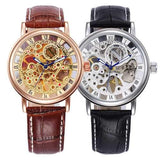 NORTH 1218 Skeleton Men's Hand Wind Mechanical Watches
