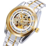 NORTH 1320 Gold Case Hollow Men Mechanical Wrist Watch