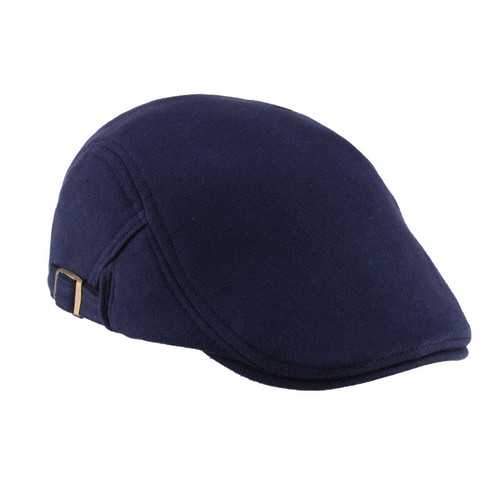 Unisex Men Women Cotton Blend Newsboy Beret Hat Duckbill Golf Flat Buckle Cabbie Cap