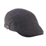 Unisex Men Women Cotton Blend Newsboy Beret Hat Duckbill Golf Flat Buckle Cabbie Cap