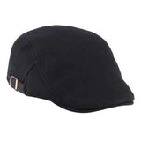 Unisex Men Women Cotton Blend Newsboy Beret Hat Duckbill Golf Flat Buckle Cabbie Cap