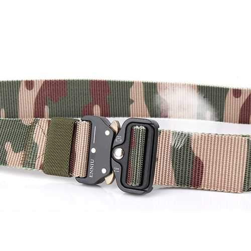 Mens Nylon Outdoor Durable Military Combat Belt