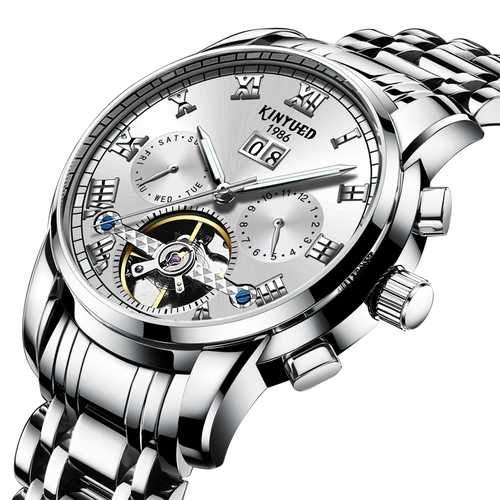KINYUED JYD-J014 Stainless Steel Automatic Mechanical Watch
