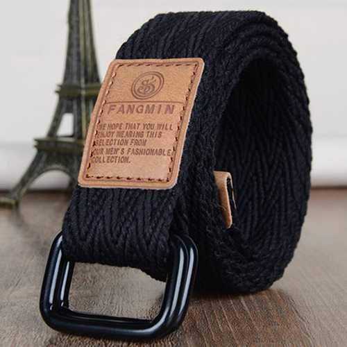 Canvas Web Belts for Men Military Style D-ring Buckle