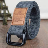 Canvas Web Belts for Men Military Style D-ring Buckle