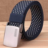 Canvas Web Belts for Men With Alloy Automatic Buckle