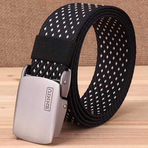 Canvas Web Belts for Men With Alloy Automatic Buckle