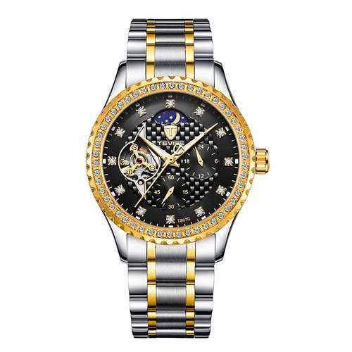 TEVISE T807C Luminous Skeleton Automatic Mechanical Watches
