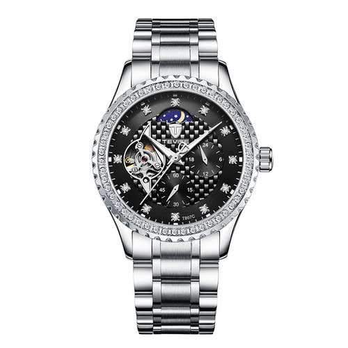 TEVISE T807C Luminous Skeleton Automatic Mechanical Watches