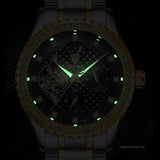 TEVISE T807C Luminous Skeleton Automatic Mechanical Watches