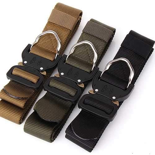 125CM Mens Nylon Tactical Belt Weave Military Belts