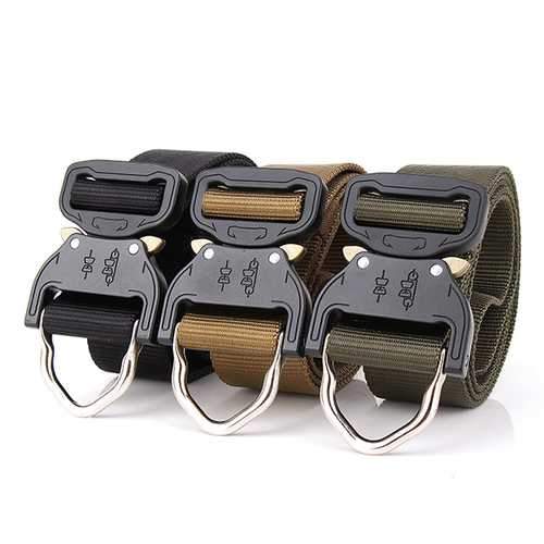 125CM Mens Nylon Tactical Belt Weave Military Belts