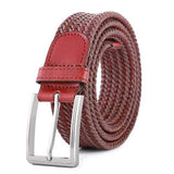 Unisex Leisure Canvas Elastic Fabric Woven Belts