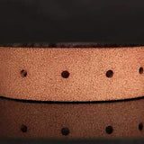 125CM Men Business Cow Leather Belt with Anti-Scratch Buckle