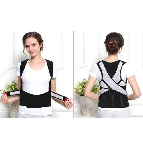 Solid Stretchable Back Corrector Provide Clavicle Shoulder