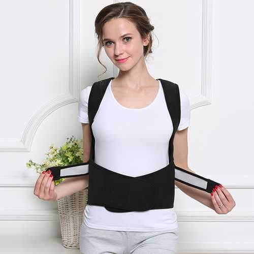 Solid Stretchable Back Corrector Provide Clavicle Shoulder