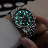 DEFFRUN DM0004 Calendar Steel Automatic Mechanical Watch
