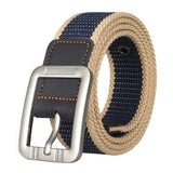 Men's Business Alloy Buckle Woven Stretch Belt
