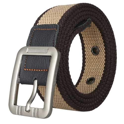 Men's Business Alloy Buckle Woven Stretch Belt