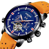 KINYUED JYD-J019 Blue Calendar Automatic Mechanical Watches
