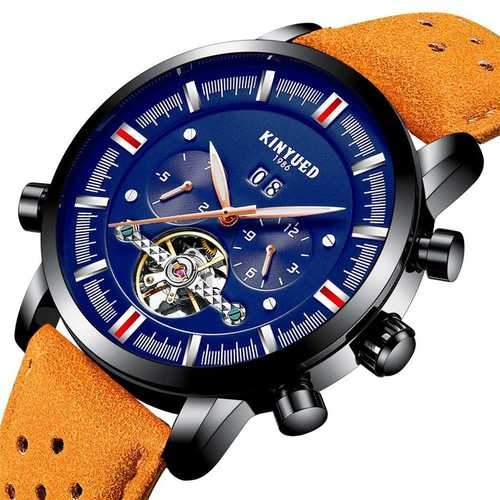 KINYUED JYD-J019 Blue Calendar Automatic Mechanical Watches