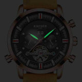 KINYUED JYD-J019 Blue Calendar Automatic Mechanical Watches