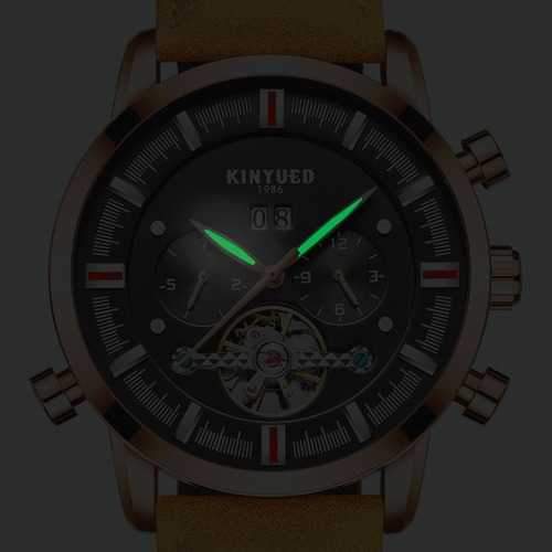 KINYUED JYD-J019 Calendar Casual Style Mechanical Watches