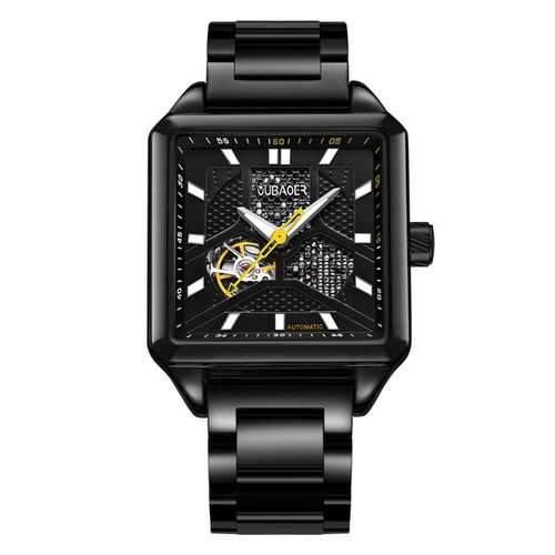 OUBAOER OB2003A Square Stainless Automatic Mechanical Watch