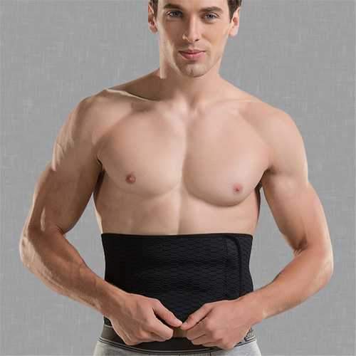 Men Widening Long Breathable Protection Abdomen Belt