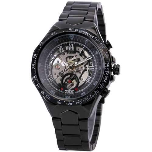 125 Roman Dials Black Case Automatic Mechanical Watch