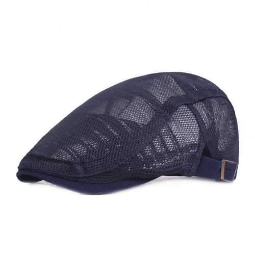 Mens Womens Mesh Breathable Painter Beret Cap